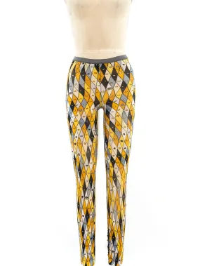 1960's Pucci Harlequin Print Tights