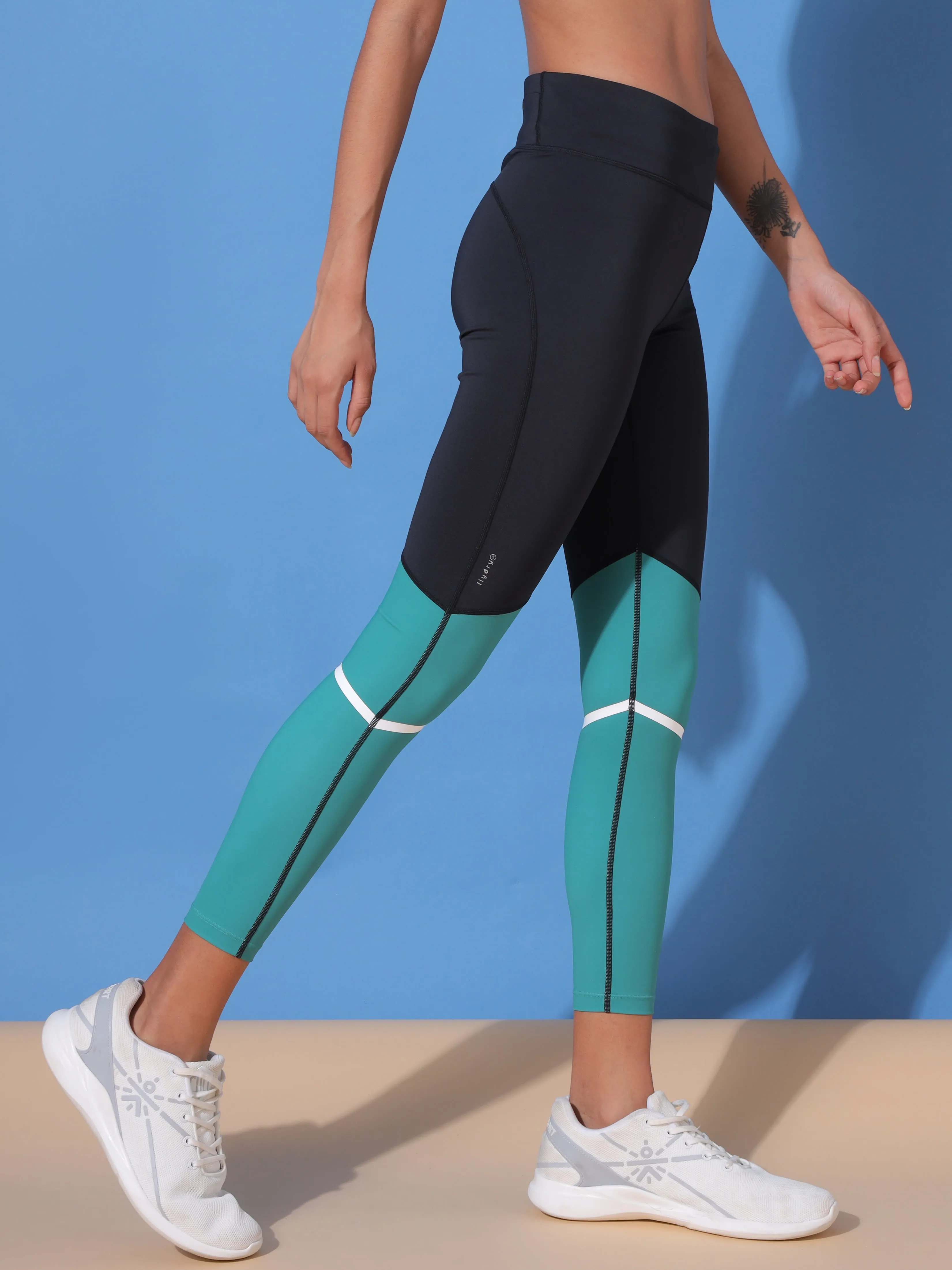 AbsoluteFit Colourblock High Waist Tights