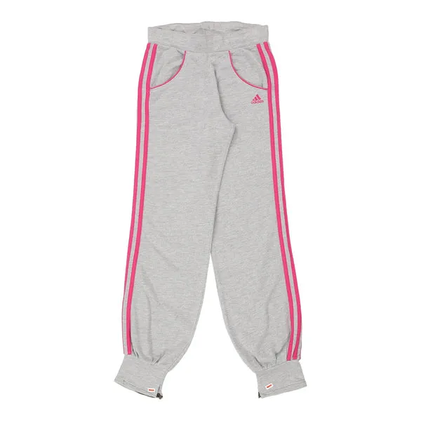 Age 11-12 Adidas Joggers - Large Grey Cotton