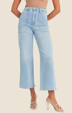 Airlea Light Denim Cargo Pocket Jeans