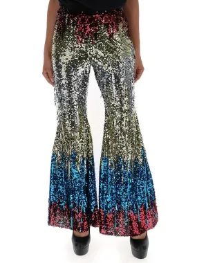 Amen Sequined Flare Pants