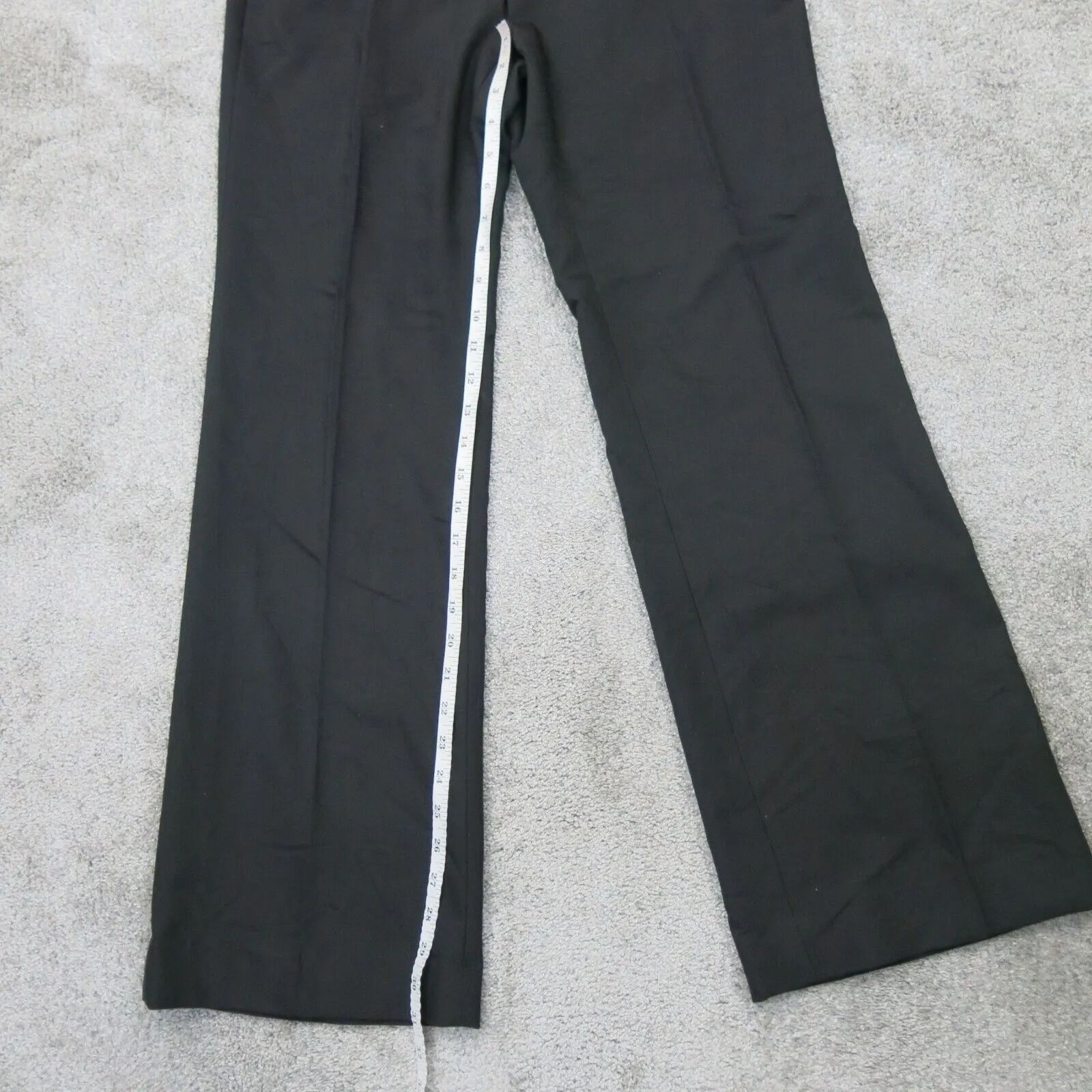 Ann Taylor Womens Flared Leg Pants Casual Mid Rise Slash Pockets Black Size 4