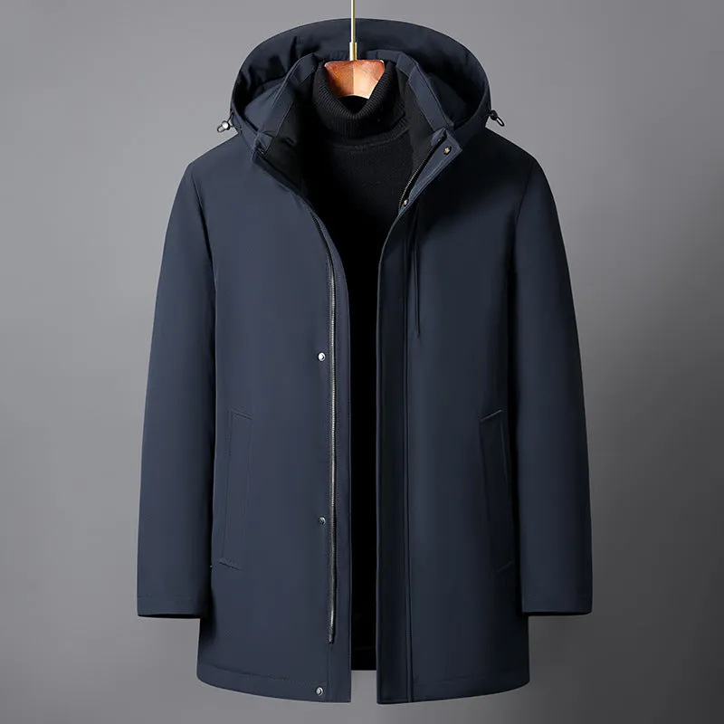 ArcticPlume Men’s Duck Down Parka – Winter Warmth & Comfort