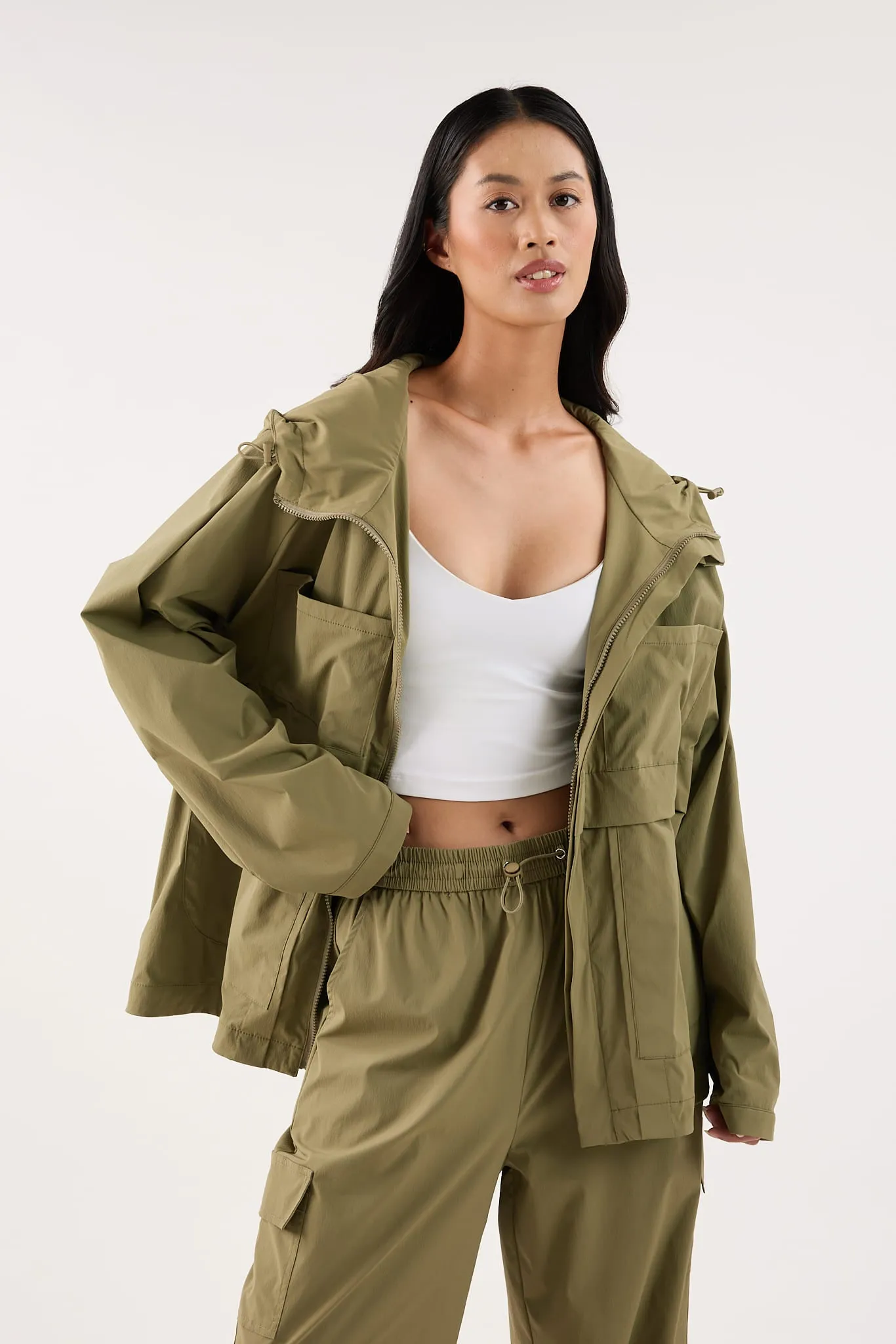 Army Green Parka Jacket
