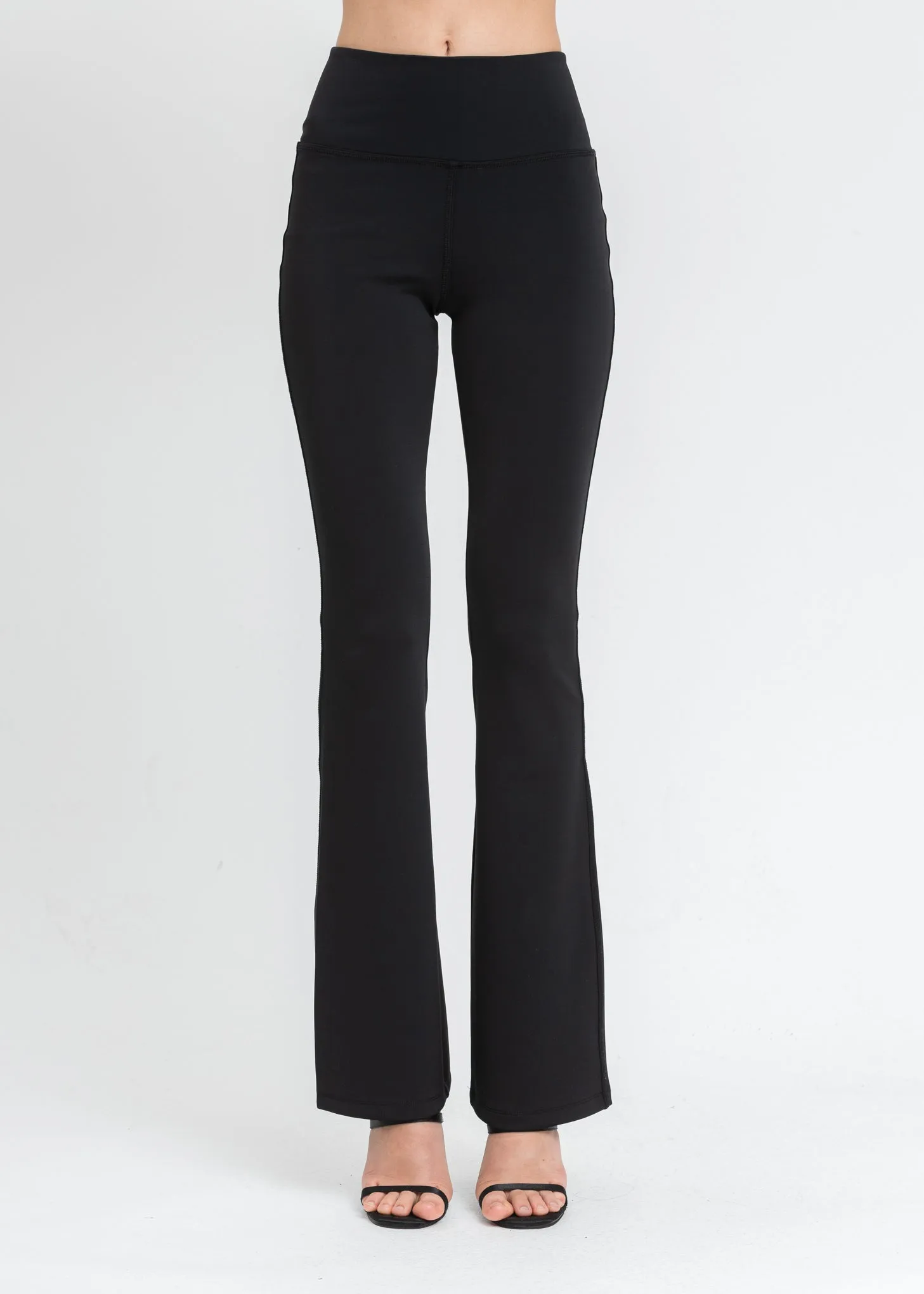 Black Flared stretch Leggings