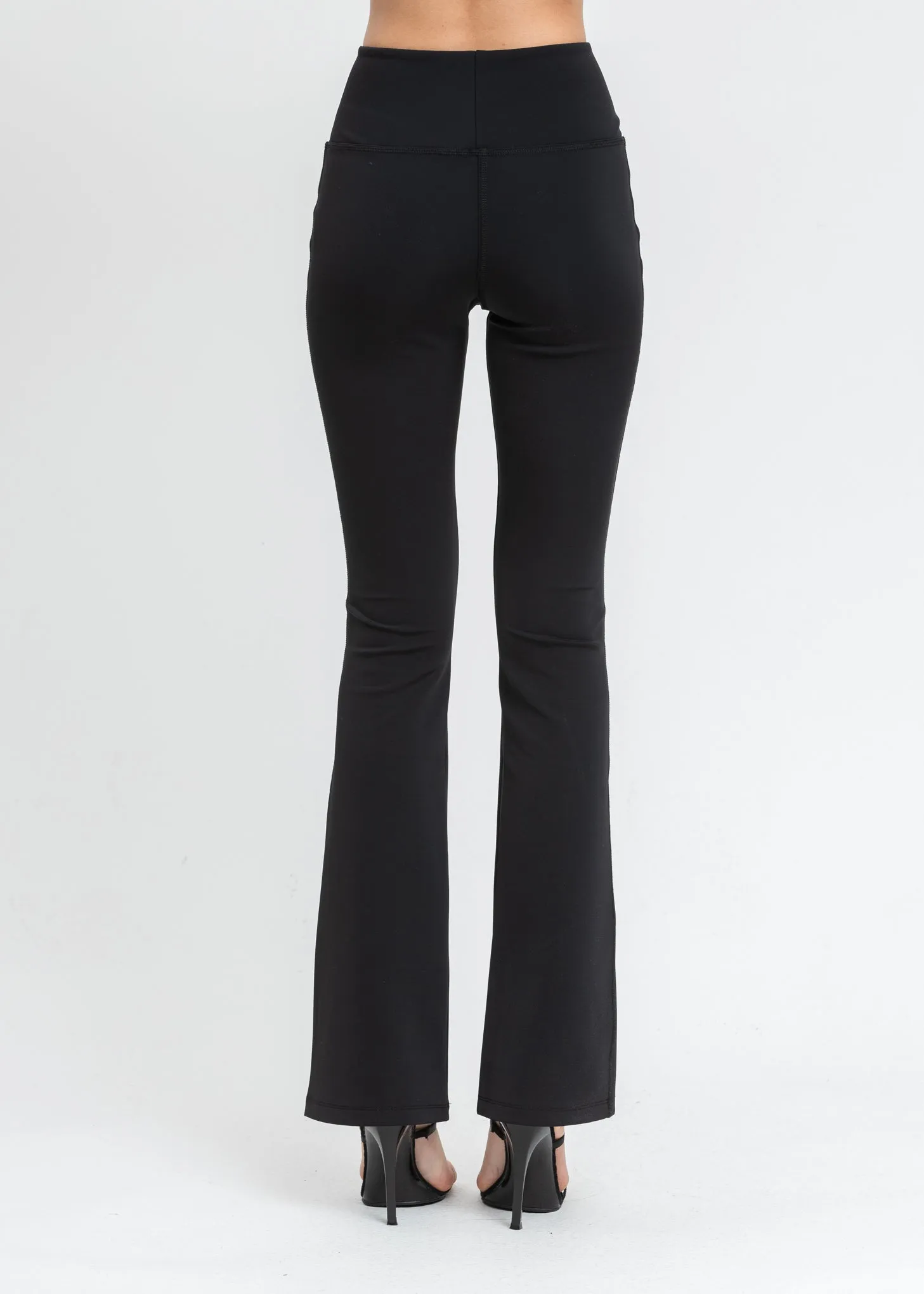 Black Flared stretch Leggings
