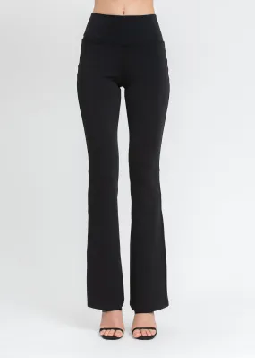 Black Flared stretch Leggings