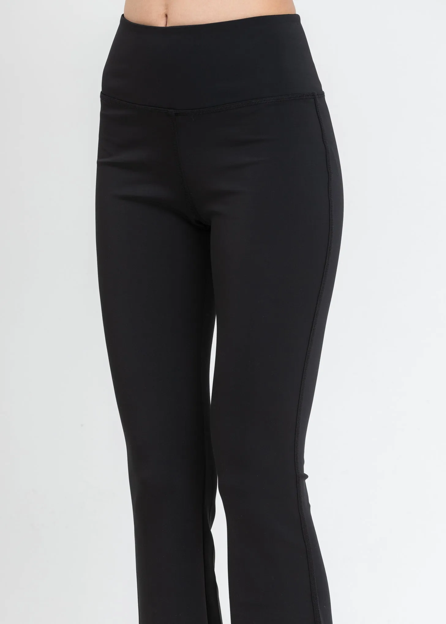 Black Flared stretch Leggings