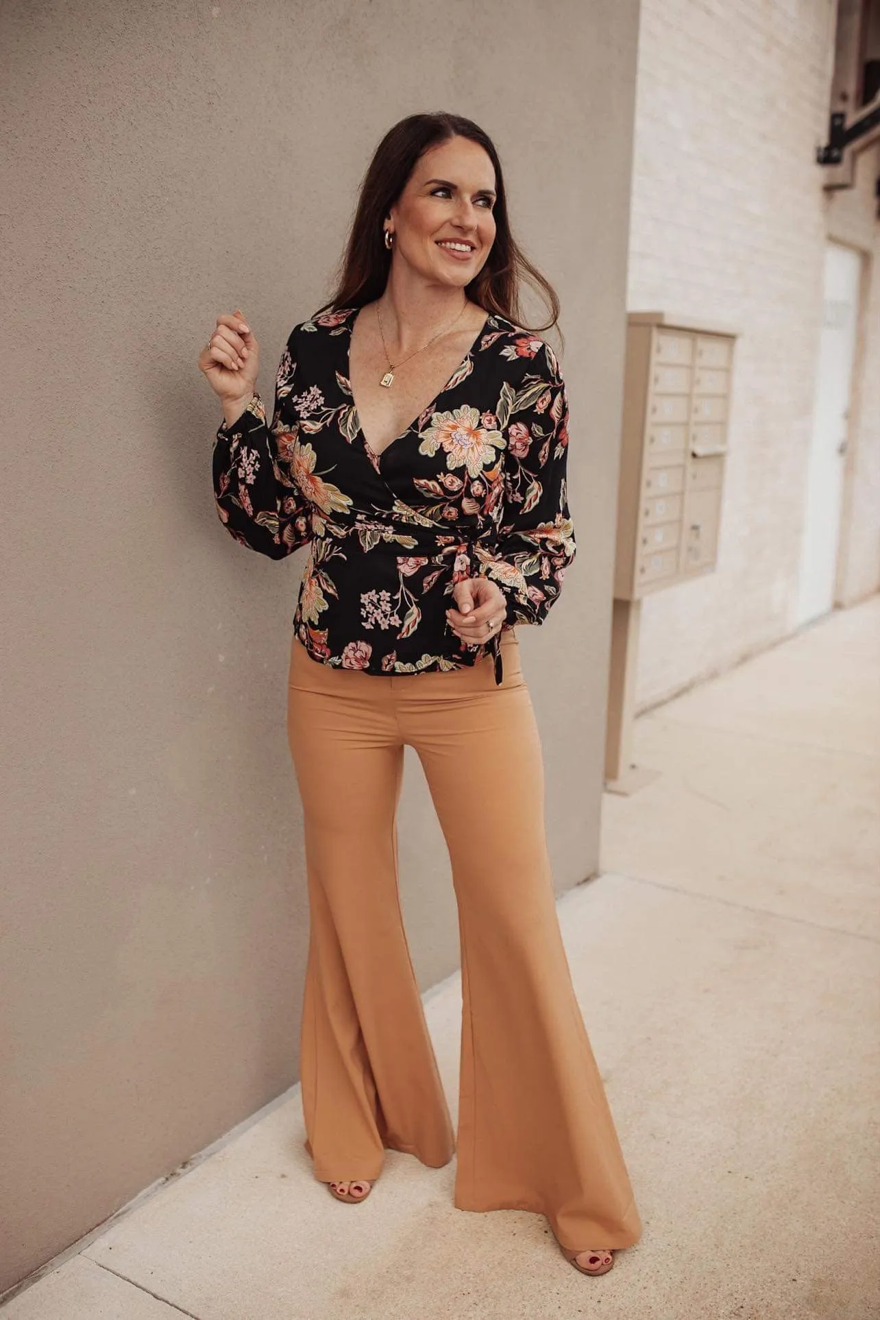 Call Me Crazy Solid Flared Pants