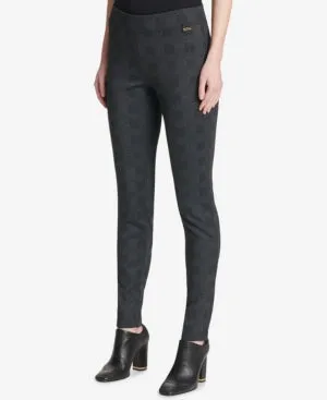 Calvin Klein Plaid-Check Compression Pant