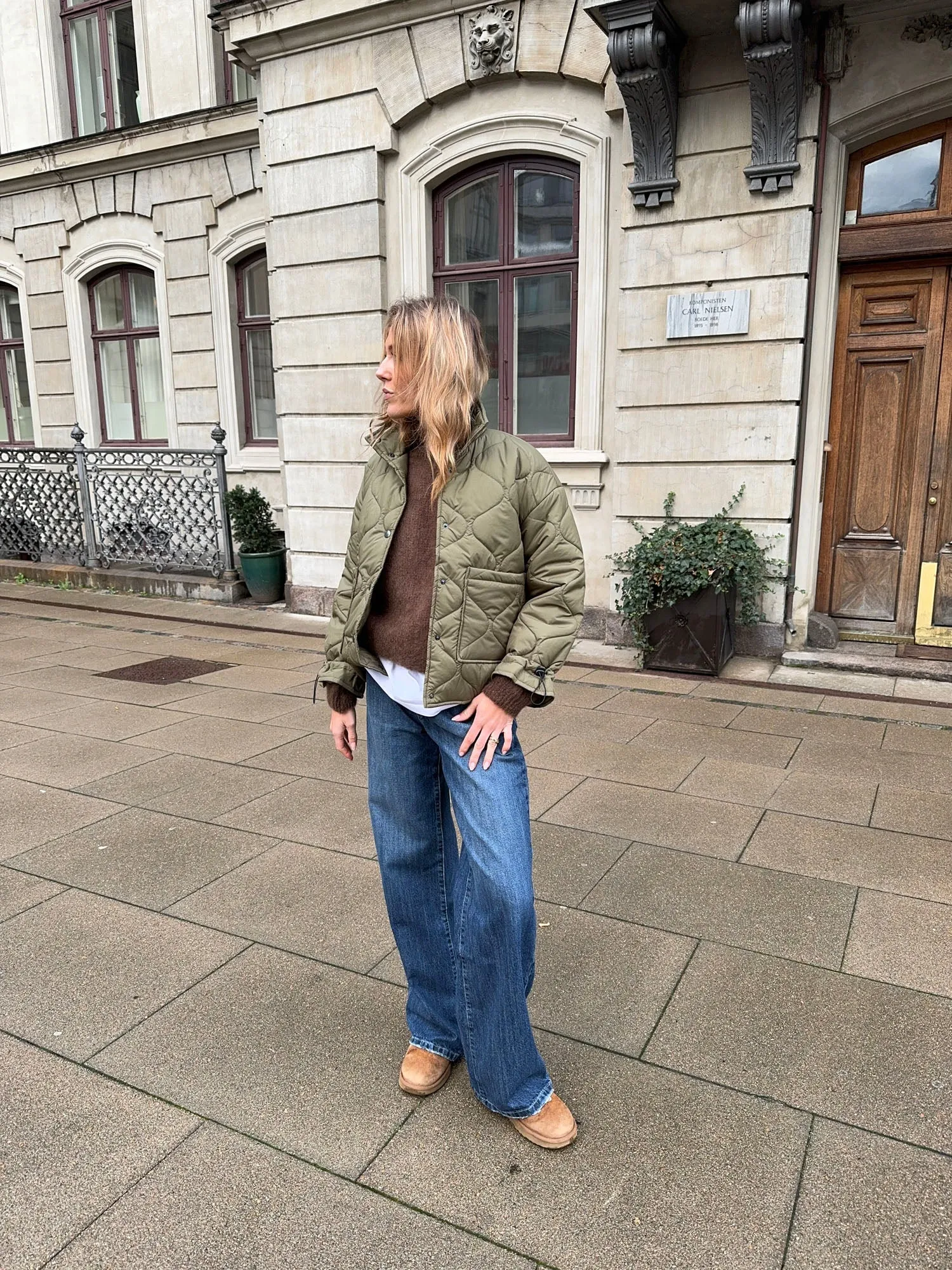 Canisa quilted jacket - Green