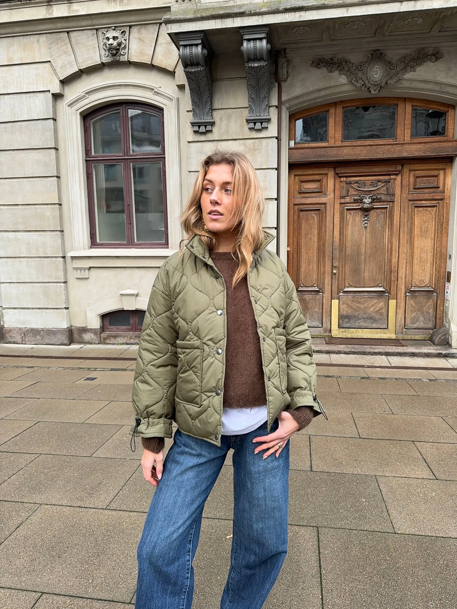 Canisa quilted jacket - Green
