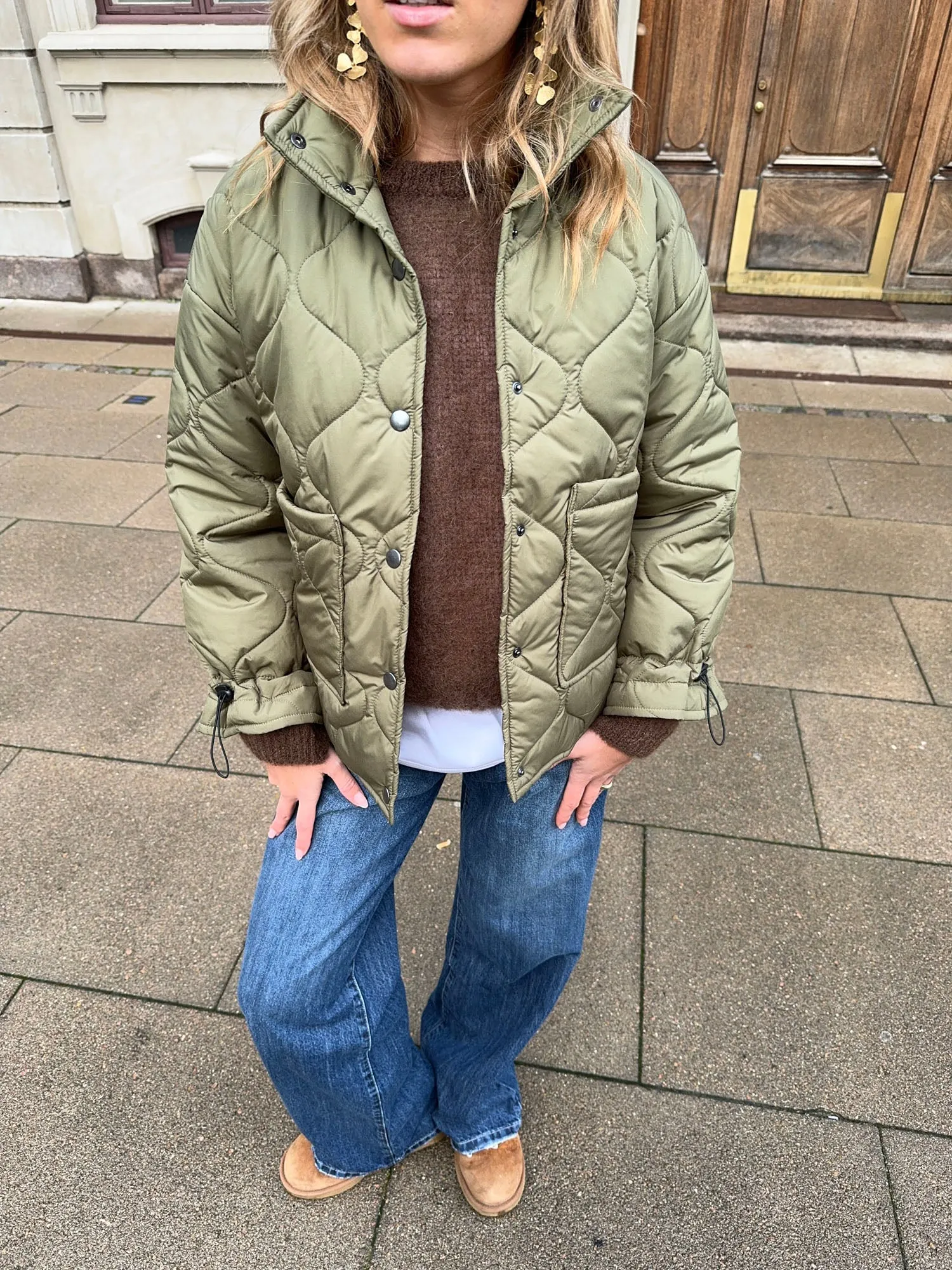 Canisa quilted jacket - Green