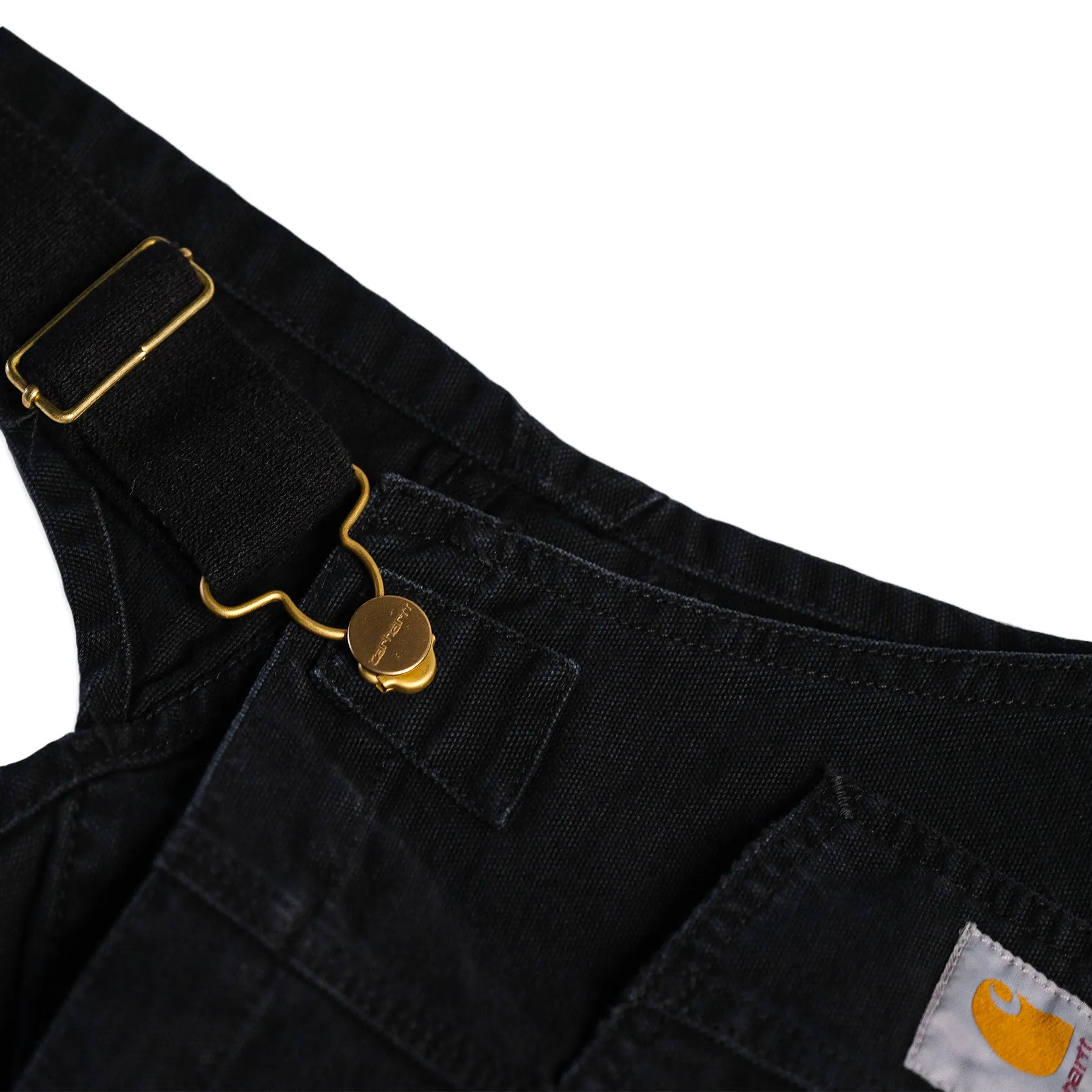 Carhartt Bib Overall Black Aged Canvas