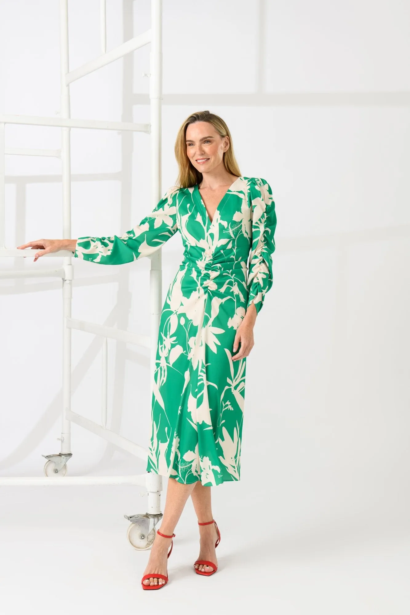 Caroline Kilkenny Alfie Leaf Green Dress