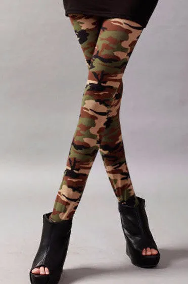Casual Camouflage Female Leggings