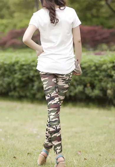 Casual Camouflage Female Leggings