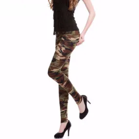 Casual Camouflage Female Leggings