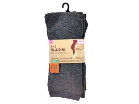 Cotton Blend Leggings L to XL Charcoal Ribbed