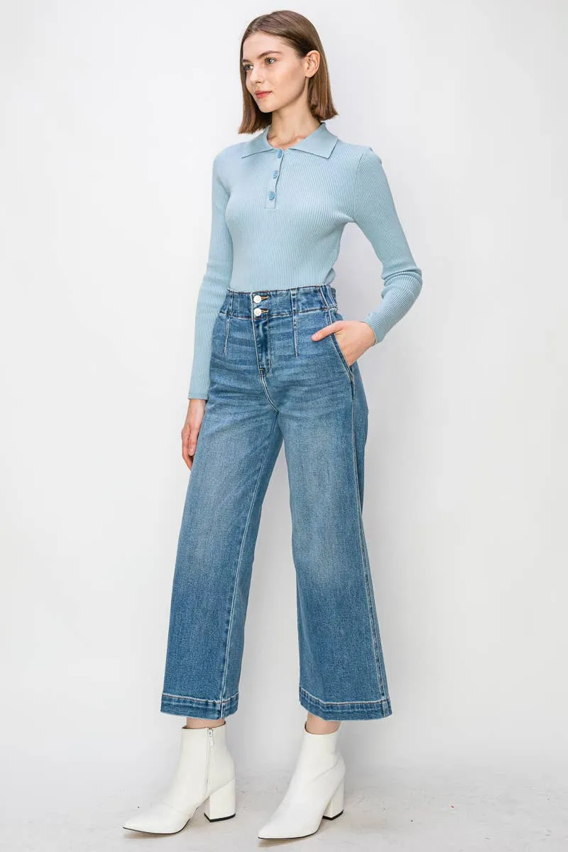 Dani High Rise Wide Leg Denim-Artemis Vintage