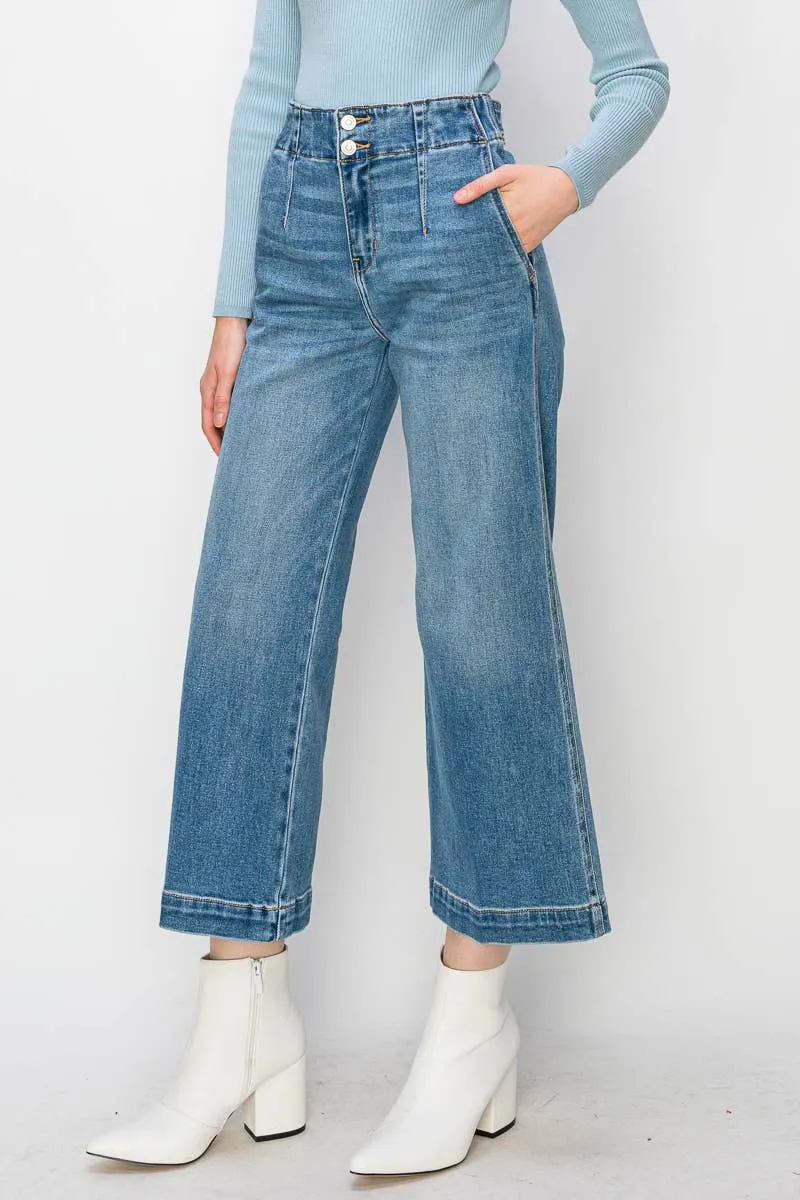 Dani High Rise Wide Leg Denim-Artemis Vintage