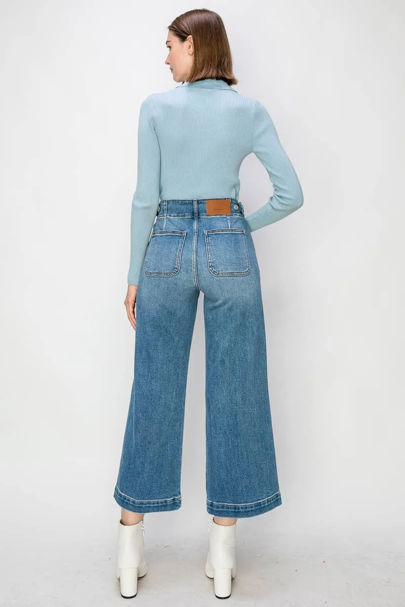 Dani High Rise Wide Leg Denim-Artemis Vintage