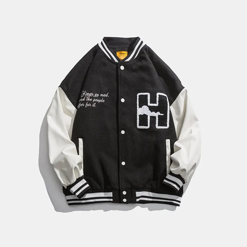 DEVILRAY FUSEEHO ZECCO UNISEX BASEBALL JACKET