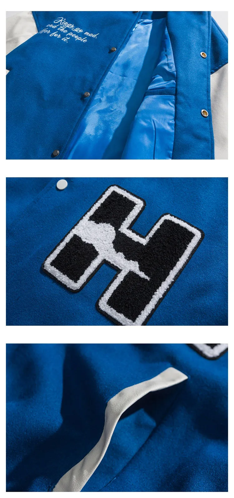 DEVILRAY FUSEEHO ZECCO UNISEX BASEBALL JACKET