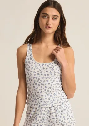 ditsy floral lounge tank