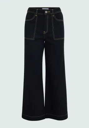 DSFlorence HW Denim Pants - Black