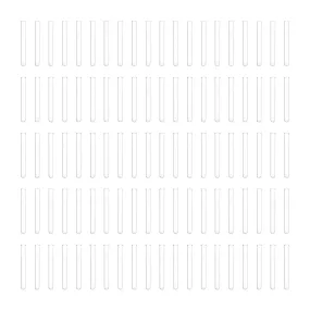 Eisco Labs 15mL Heavy Wall Test Tubes with Beaded Rim - Pack of 100 - Borosilicate Glass, Durable Lab Glassware for Scientific Research and Experiments