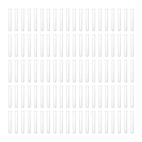 Eisco Labs 25mL Heavy Wall Test Tubes with Beaded Rim - Pack of 100 - Borosilicate Glass, Durable Lab Glassware for Scientific Research and Experiments