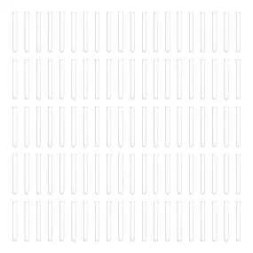 Eisco Labs 8mL Heavy Wall Test Tubes with Beaded Rim - Pack of 100 - Borosilicate Glass, Durable Lab Glassware for Scientific Research and Experiments
