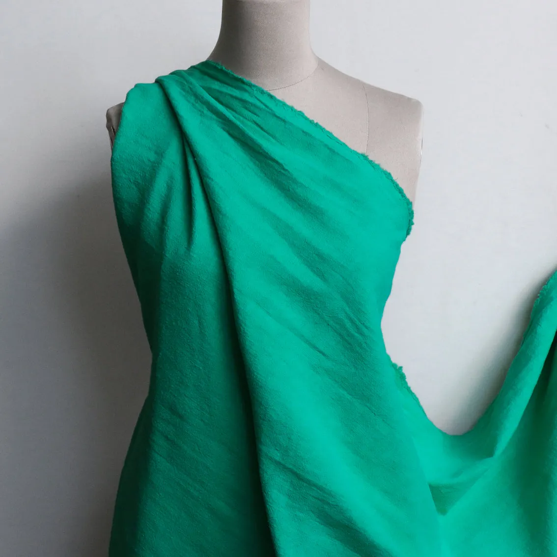 Emerald Jade Pebble Wash Linen