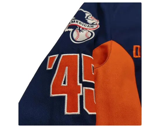 FEMME DETROIT HIP HOP RETRO BASEBALL QUILTED VARSITY JACKET