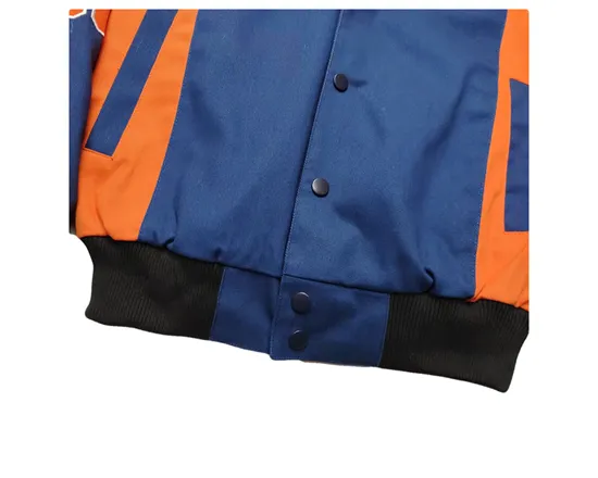 FEMME DETROIT HIP HOP RETRO BASEBALL QUILTED VARSITY JACKET