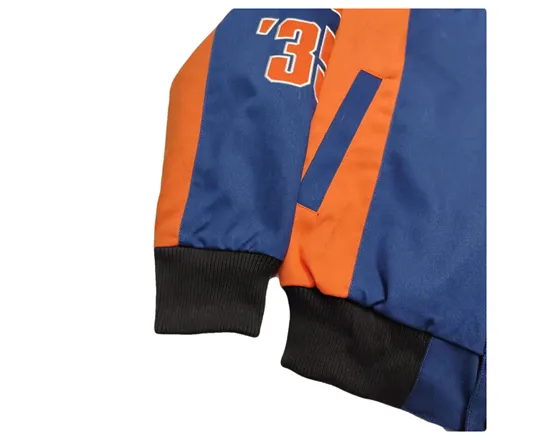 FEMME DETROIT HIP HOP RETRO BASEBALL QUILTED VARSITY JACKET