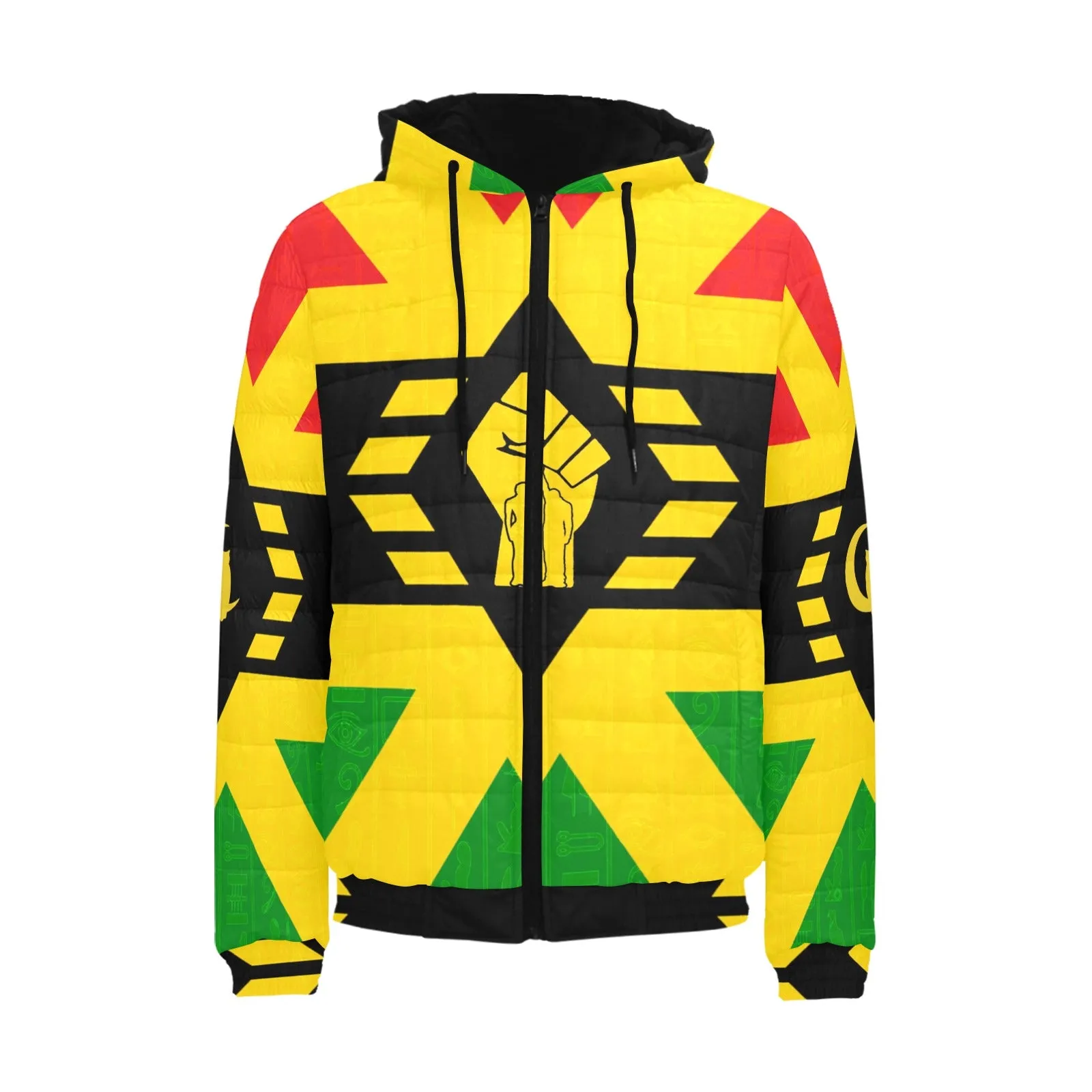 FIST UP RBG PADDED HOODIE JACKET Men's Padded Hooded Jacket