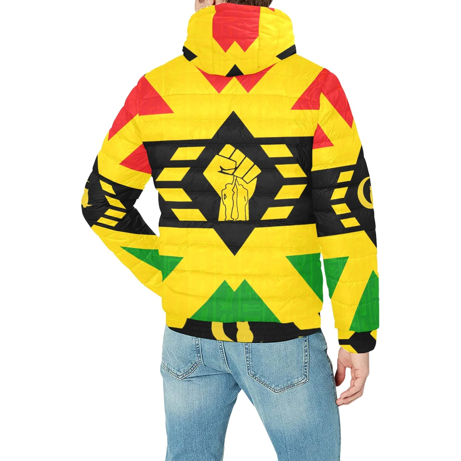 FIST UP RBG PADDED HOODIE JACKET Men's Padded Hooded Jacket