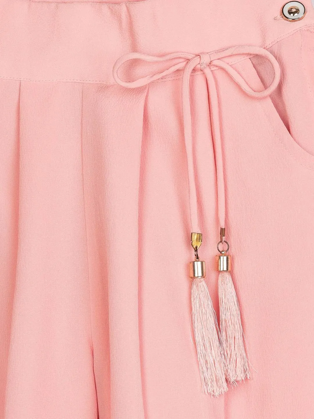 Girls Peach Regular Culottes 12596