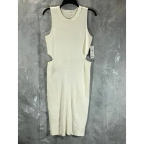 GUESS Women's Honeydew Green Sleeveless Allison Cutout Ribbed Mini Dress SZ XL