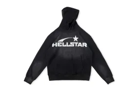 Hellstar Hoodie Vintage Distressed Crack Print