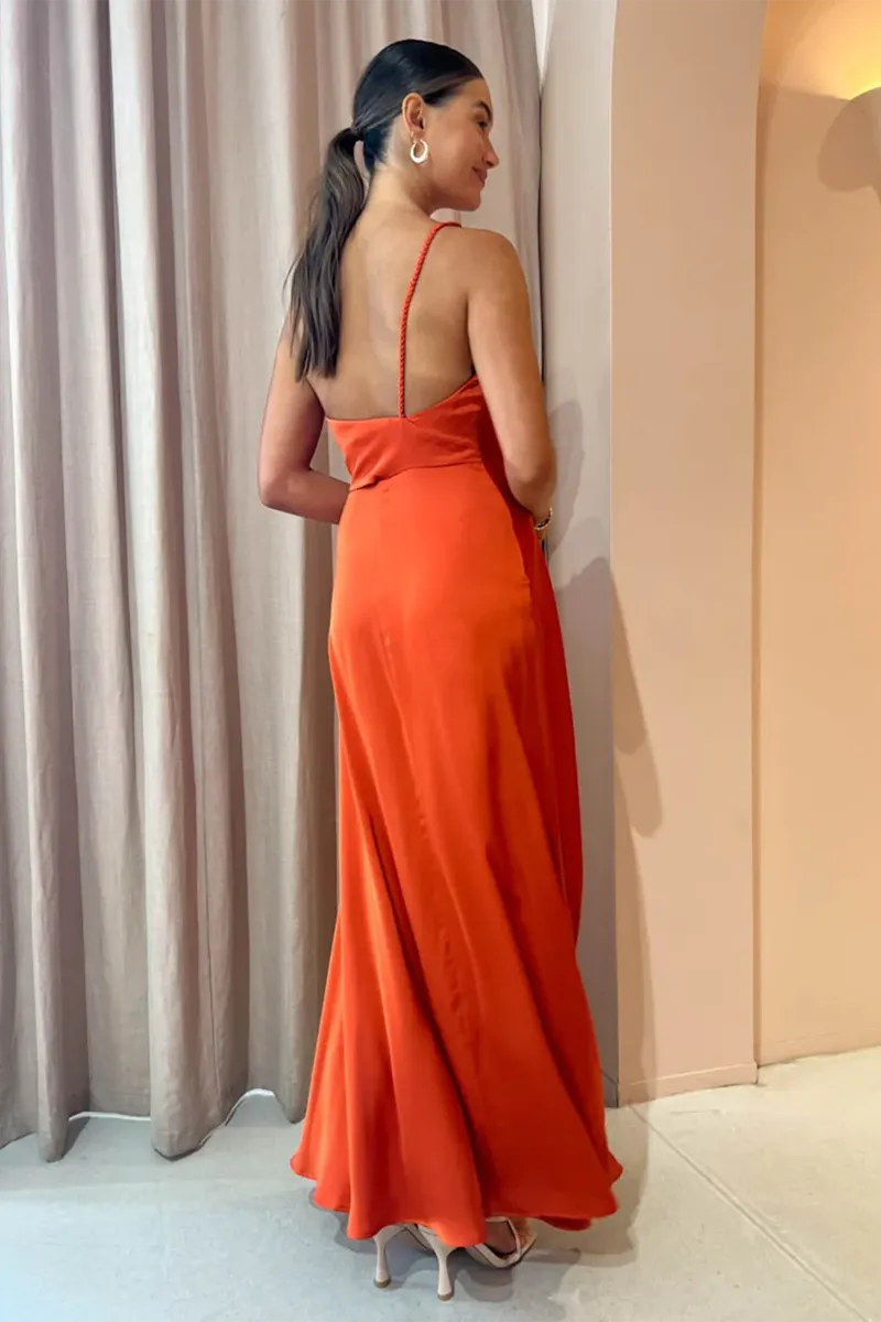 Hepburn Maxi in Burnt Orange