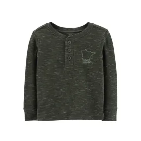 Home Grown Minnesota Thermal Toddler Henley