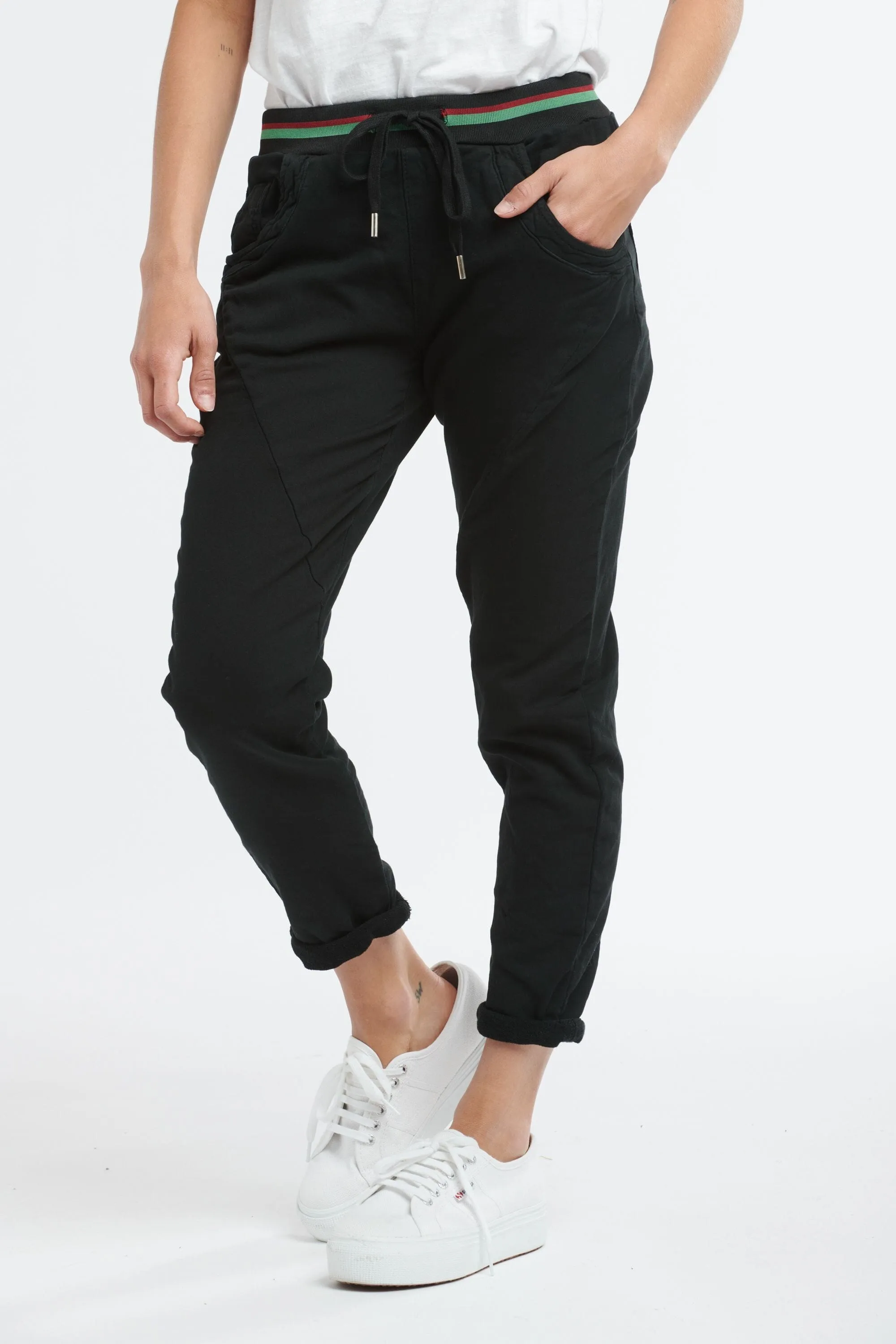 ITALIAN STAR Ralph Jogger Jeans - Black