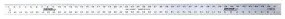 Johnson COLORmaxx Series J48 Straight Edge Ruler, 1/8, 1/16 in Graduation, Aluminum, Clear, 2 in W :EA: QUANTITY: 1