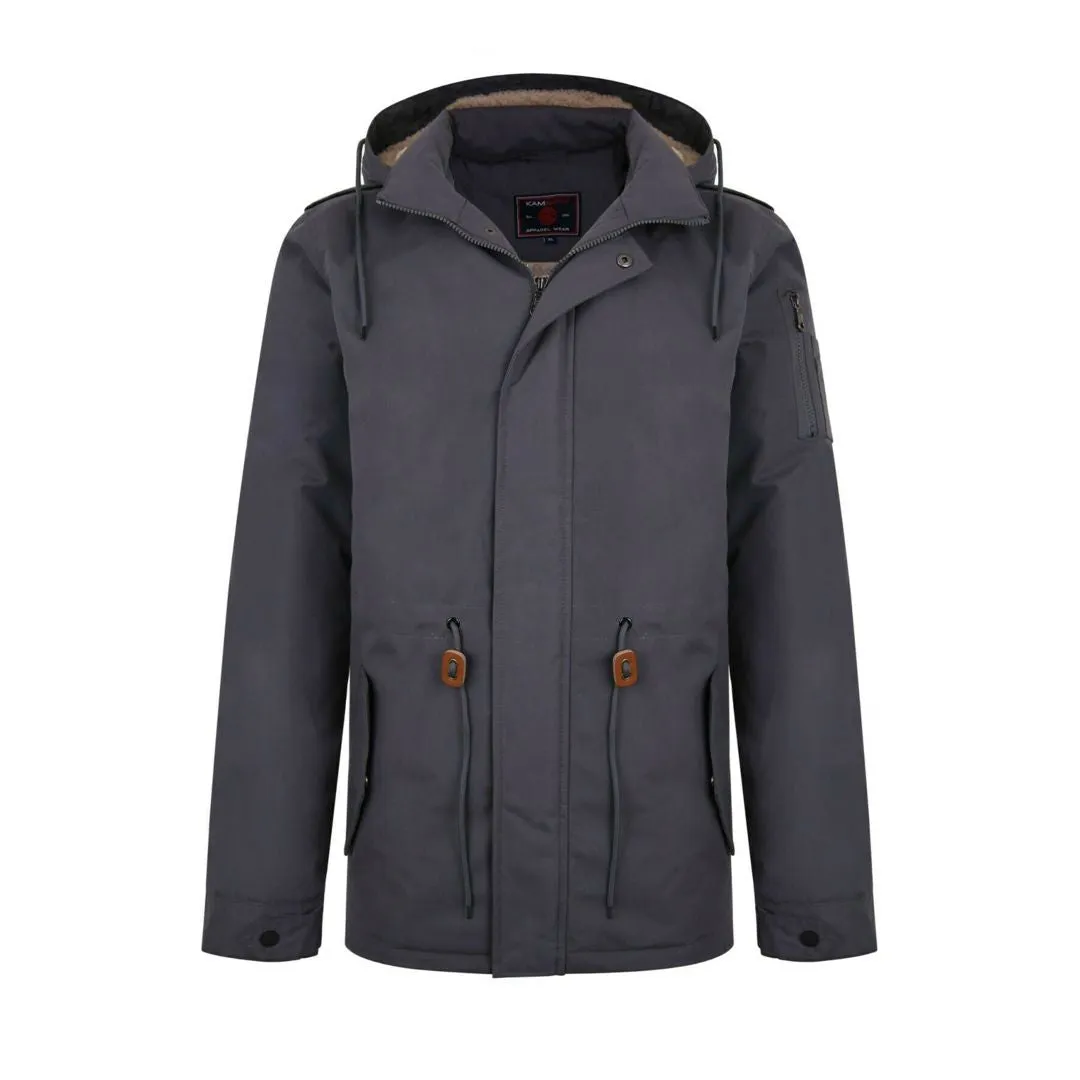 KAM Sherpa Lined Parka Coat