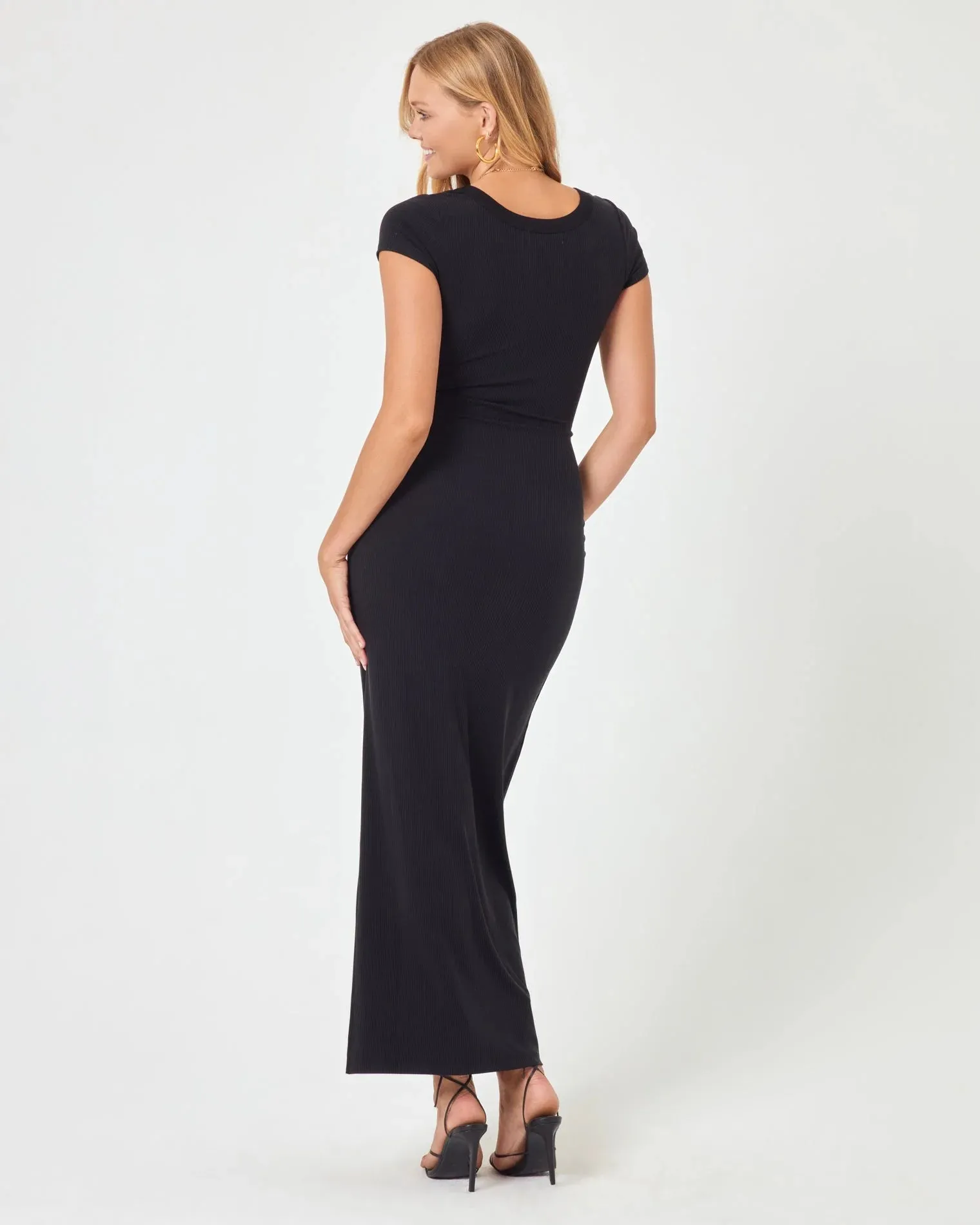 L SPACE VALENCIA DRESS - BLACK