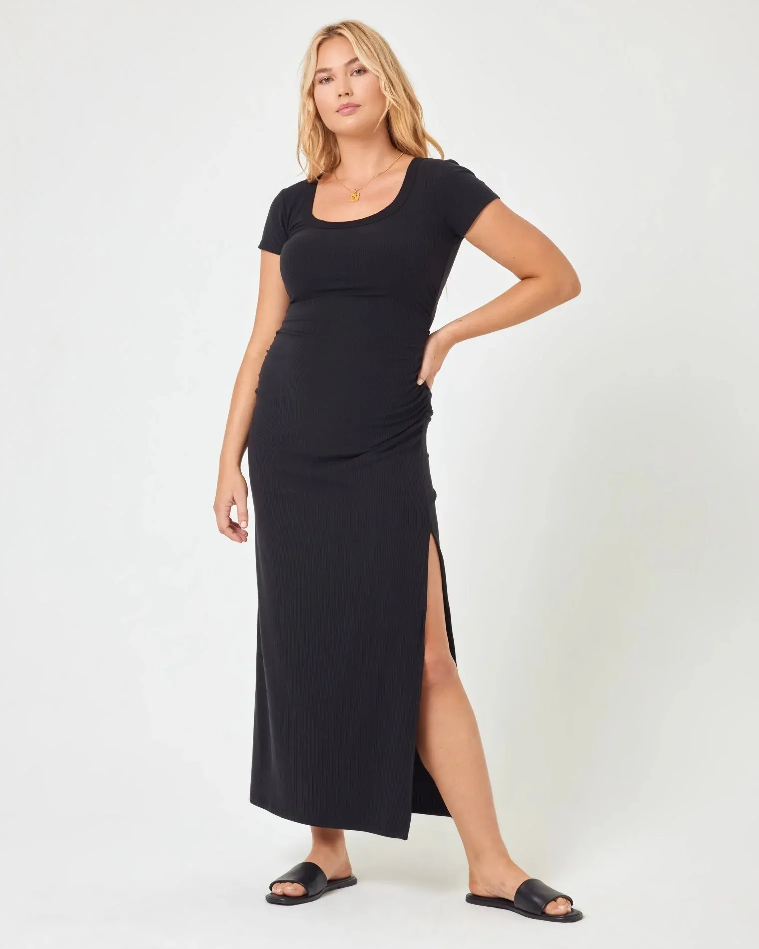 L SPACE VALENCIA DRESS - BLACK