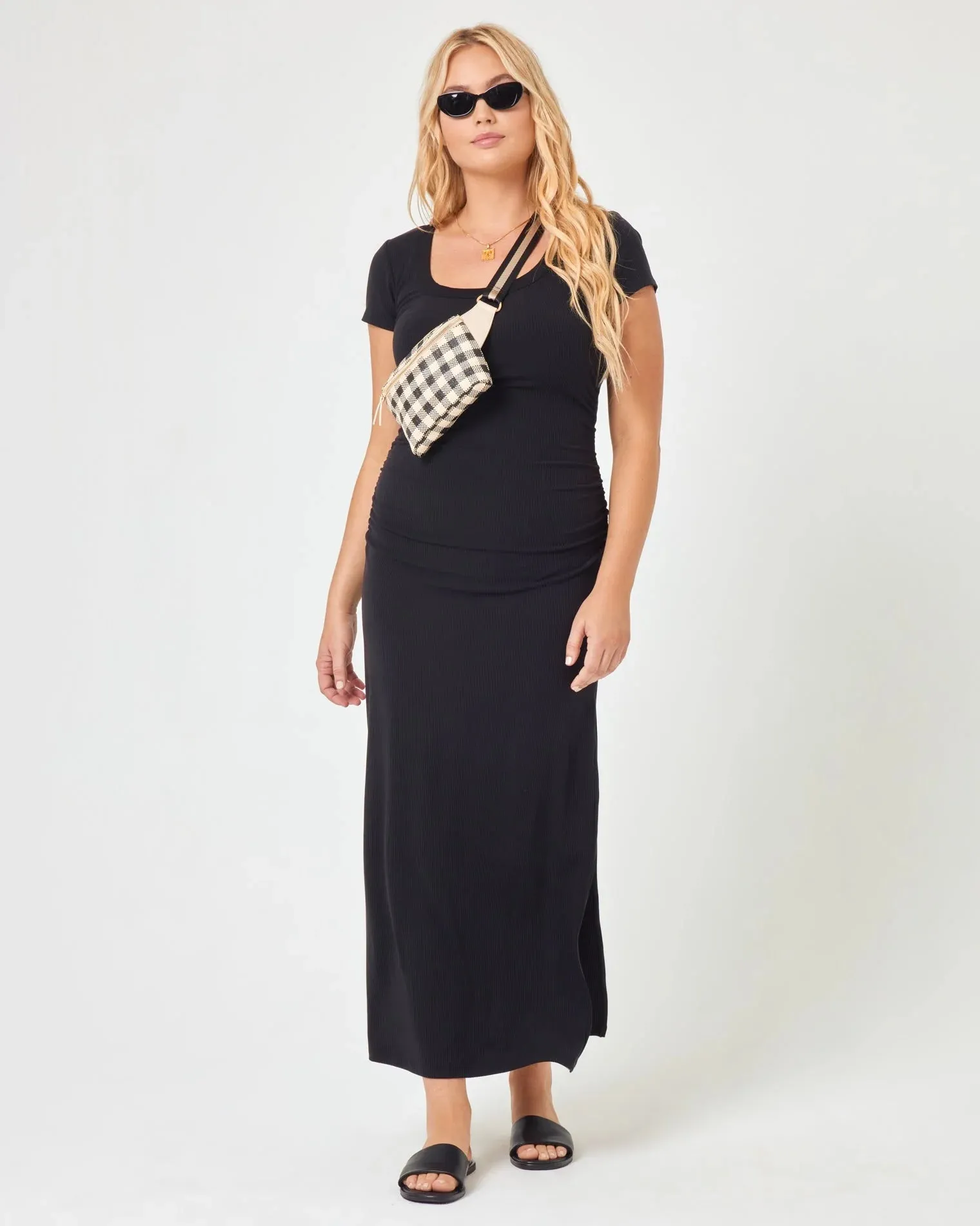 L SPACE VALENCIA DRESS - BLACK